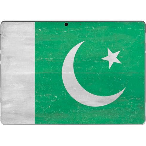 Pakistan Flag Distressed Surface Pro 9 Skin